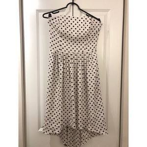 High Low polka dot dress